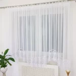 Firana z gipiurą 30cm uszyta w "M"  400x180cm