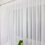 Firana z gipiurą 30cm uszyta w "M"  400x180cm