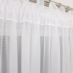 Firana z gipiurą 30cm uszyta w "M"  400x180cm