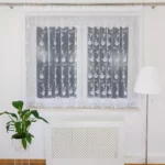 Firana z markizety i ozdobnej gipiury 300x150cm