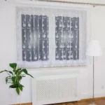Firana z markizety i ozdobnej gipiury 300x150cm