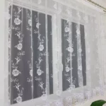 Firana z markizety i ozdobnej gipiury 300x150cm