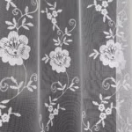 Firana z markizety i ozdobnej gipiury 300x150cm