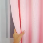 Dwie zasłony dekoracyjne - różowe
