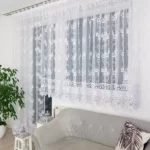 Komplet, firana balkonowa z markizety i ozdobnej 30cm gipiury