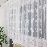 Komplet, firana balkonowa z markizety i ozdobnej 30cm gipiury