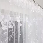 Komplet, firana balkonowa z markizety i ozdobnej 30cm gipiury