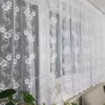 Komplet, firana balkonowa z markizety i ozdobnej 30cm gipiury