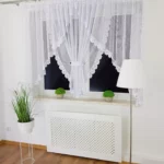 Elegancka firana z gipiurą 400x150 cm