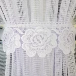 Elegancka firana z gipiurą 400x150 cm