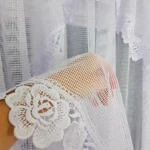 Elegancka firana z gipiurą 400x150 cm