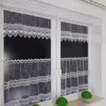 Firana kuchenna z siateczki i gipiry
