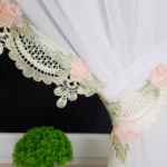 Elegancka Firana z Woalu z Gipiurą ecru –Stylowa, i Funkcjonalna!