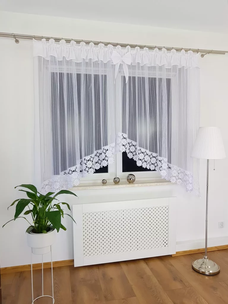 Firana gotowa z markizety w prążki 400x160cm
