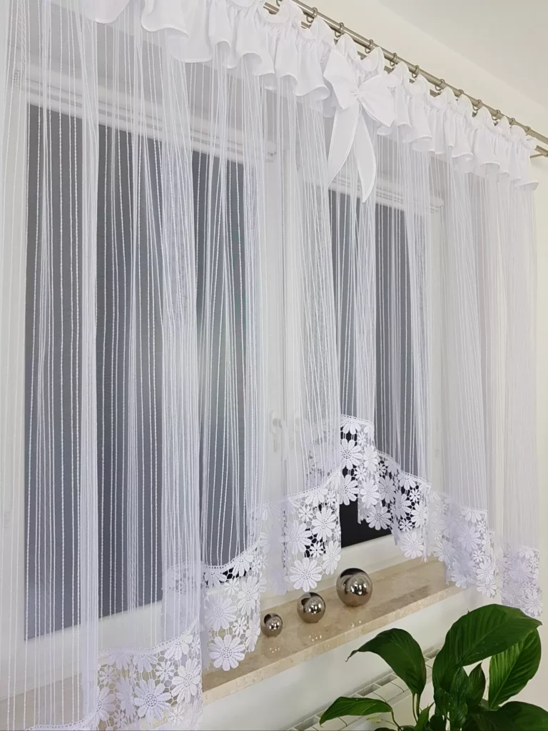 Firana gotowa z markizety w prążki 400x160cm