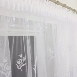 Firana z markizety w tulipany
