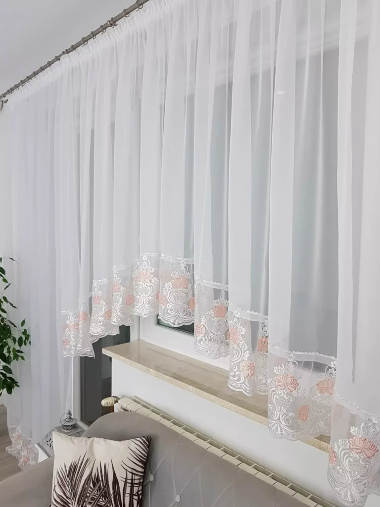 Firana balkonowa, komplet balkonowy