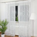 Firana gotowa 145x250 cm na taśmie marszczącej sable srebrny marmurkowy wzór